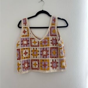 Colorful Crochet Women's Top